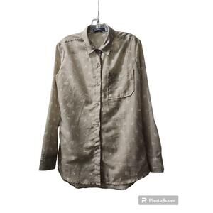 Fox Racing (Head) Long Sleeve Button Up Dress shirt Mens Size Small‎ Lightweight